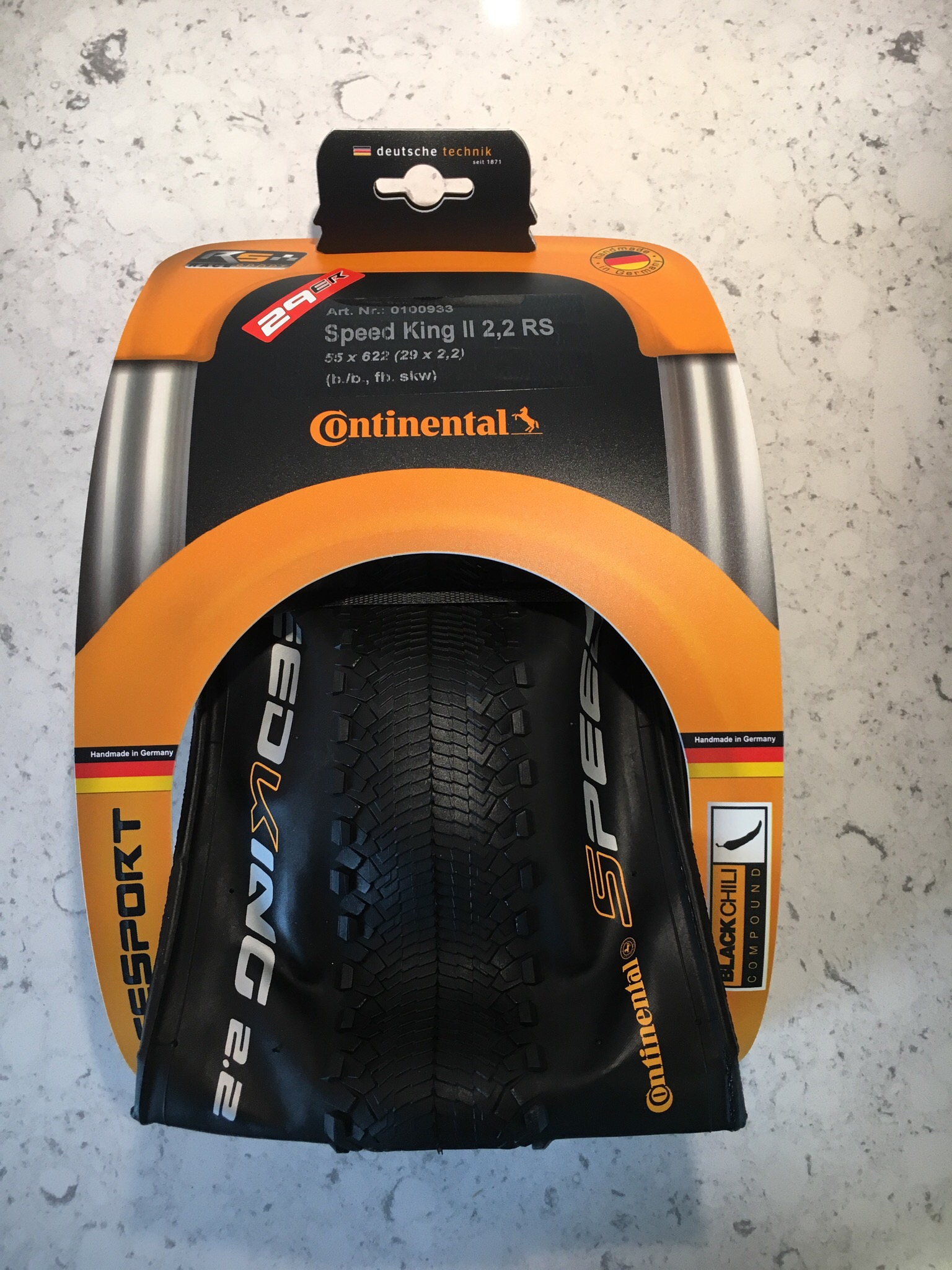 Continental SpeedKing II 2.2 RS 29 forpakning